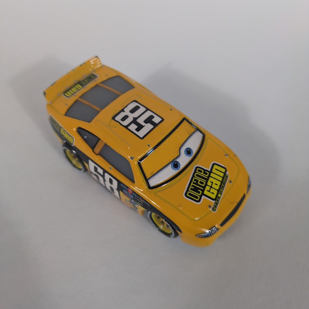 Disney Pixar Cars Billy Oilchanger Octane Gain 58 Diecast Toy Car Yellow Mattel